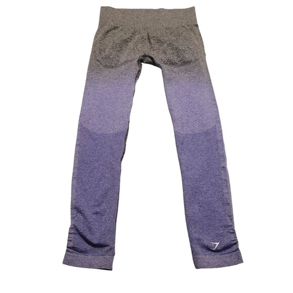 Gymshark Womens Seamless Ombre Leggings Gray & Purple Size S‎ - Picture 4 of 6
